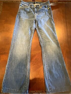 7 For All Mankind Women's Light Blue Bootcut Jeans